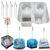 New Resin Epoxy Mold Memo Card Holder Message Clip Silicone Mold + 8 Clips Set