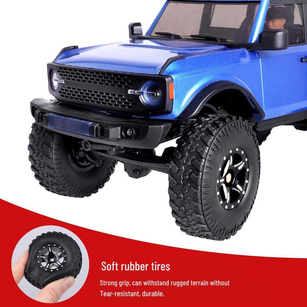 Clip-On Wheel Hub 1/24 Crawler Tires with Sponge, 53x17mm Model Car Tires