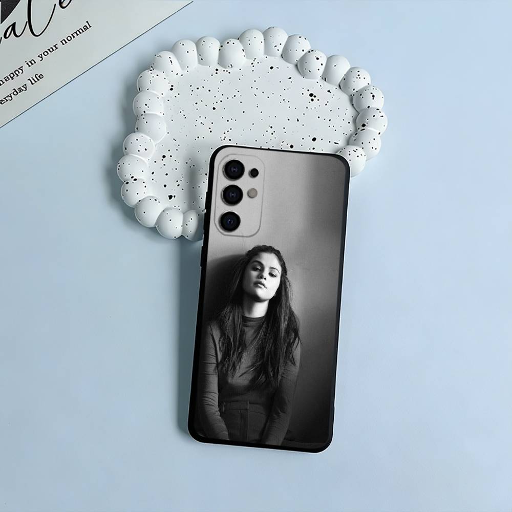 Мягкий силиконовый чехол S-G-Selena-Gomez для Samsung S25, S24, S21, S22, S23, S30, Ultra, S20, Plus, FE, Lite-Черный