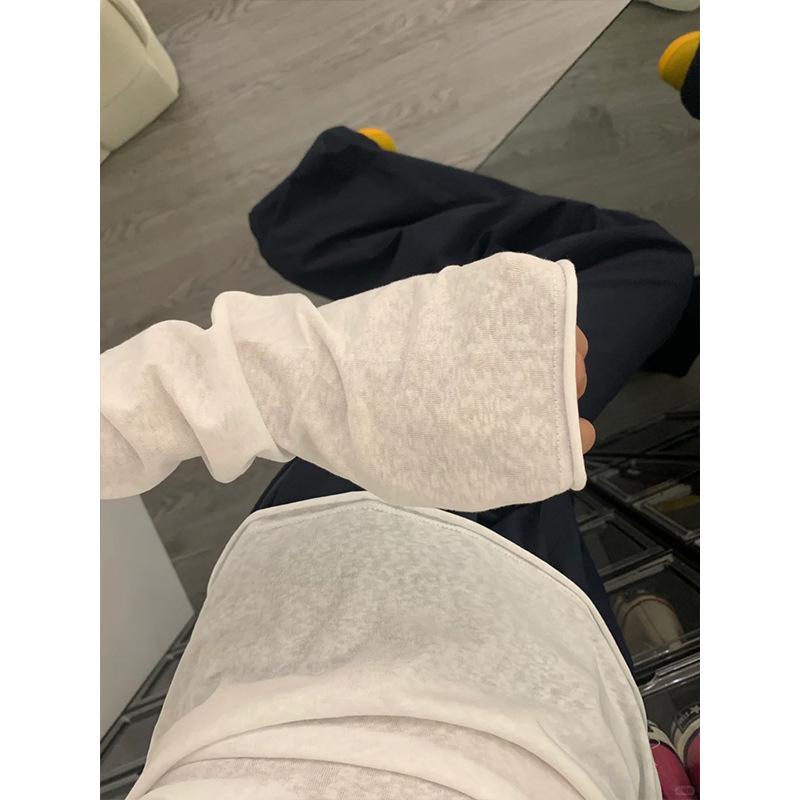 Приталенный кардиган с защитой от солнца для женщин - Ранневесенний с закатанным краем, повседневный, минималистичный топ с длинным рукавом