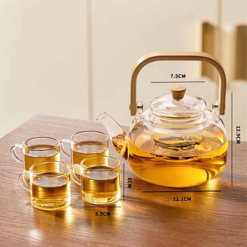 Элегантный стеклянный чайник YIHUTEA