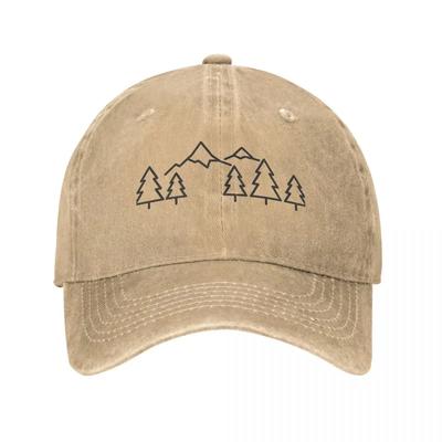 Бейсболка Tree Peak Denim с логотипом для мужчин, хип-хоп шляпы, летние эстетические хиппи-кэжуал бейсболки