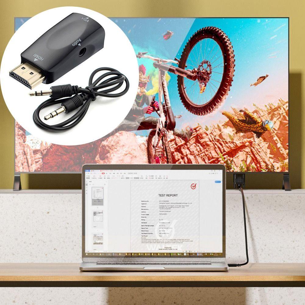 Female VGA Output HDMI To VGA Converter Male HDMI Input HDMI To Audio Adapter HDMI To VGA Adapter