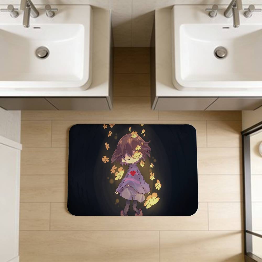 U-Undertale Floor Mat Cheaper Anti-slip Modern Living Room Balcony Printed Bedside Mats