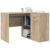 Corner Desk with Drawers Sonoma Oak 102 x 88 x 75 cm