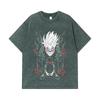 275 GSM Washed T-shirts 100% Cotton Dandadan V23 Okarun Print Unisex Heavy Cotton T Shirt