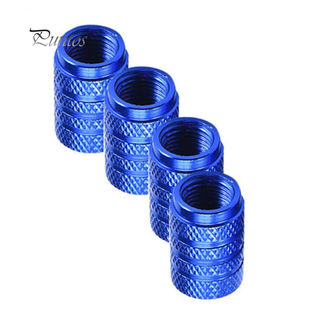 4Pcs Aluminum Alloy Car Wheel Tyre Tire Air Pressure Valve Stem Cap Dust Cover