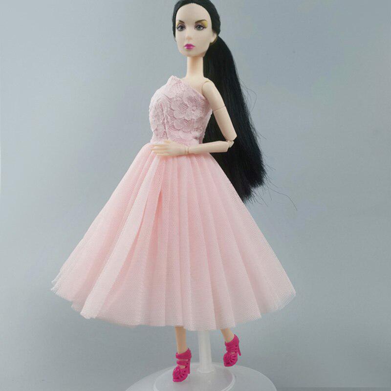 Розовое короткое балетное платье для куклы Барби, одежда, вечернее платье, наряды, наряды для кукол Барби 1/6, аксессуары для кукол BJD, игрушки