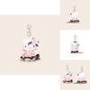 Hello Kitty Plush Pendant With Flower And Lace Dress Decoration For Kids And Teen Key Accessories