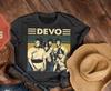 Редкая винтажная футболка Devo Хлопок Черный Мужская Все размеры Футболка AG027 Унисекс Футболка