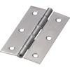 TRUSCO Stainless Steel Medium Thickness Hinge with Nylon Ring, Total Length 76mm (4 Pieces) ST-999NR-76HL