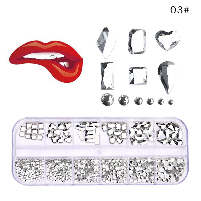 12-сетка зубные камни алмазный орнамент инструменты для поделок различные формы цветные зубы ювелирные изделия для зубных протезов акриловые стоматологические аксессуары