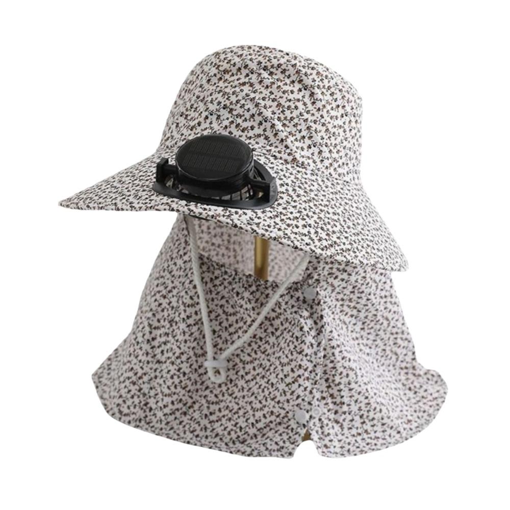 Breathable Solar Fan Cap USB Charging Cooling Fan Hat Sunscreen Cap Sun Cap Outdoor Activities