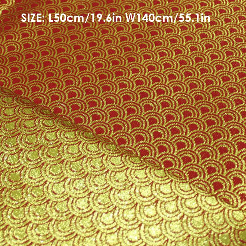 50x140 см китайский стиль монгольский халат парча жаккардовая ткань ретро-узор шелковистая атласная ткань для самостоятельного шитья материал