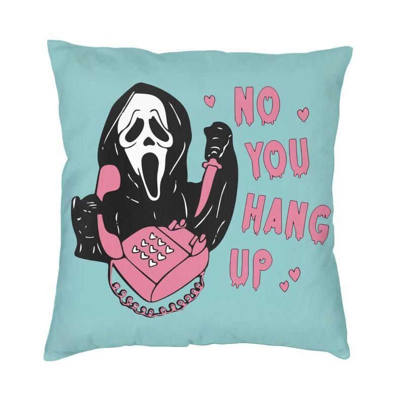 Забавный чехол для подушки на Хэллоуин с изображением призрака Scream Sidney Prescott, пленка, наволочка для дивана, квадратная наволочка для гостиной