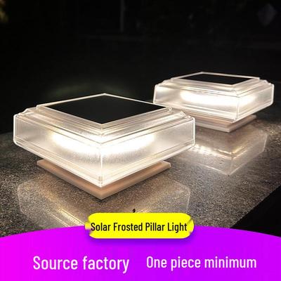 Водонепроницаемый солнечный уличный столбик для ворот, забора и сада