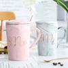 Marble Set Mug Coffee Cup With Simple Ceramics Heat-resistant For Hot Water Milk Coffee Tea Breakfast Gift Drinking Utensils