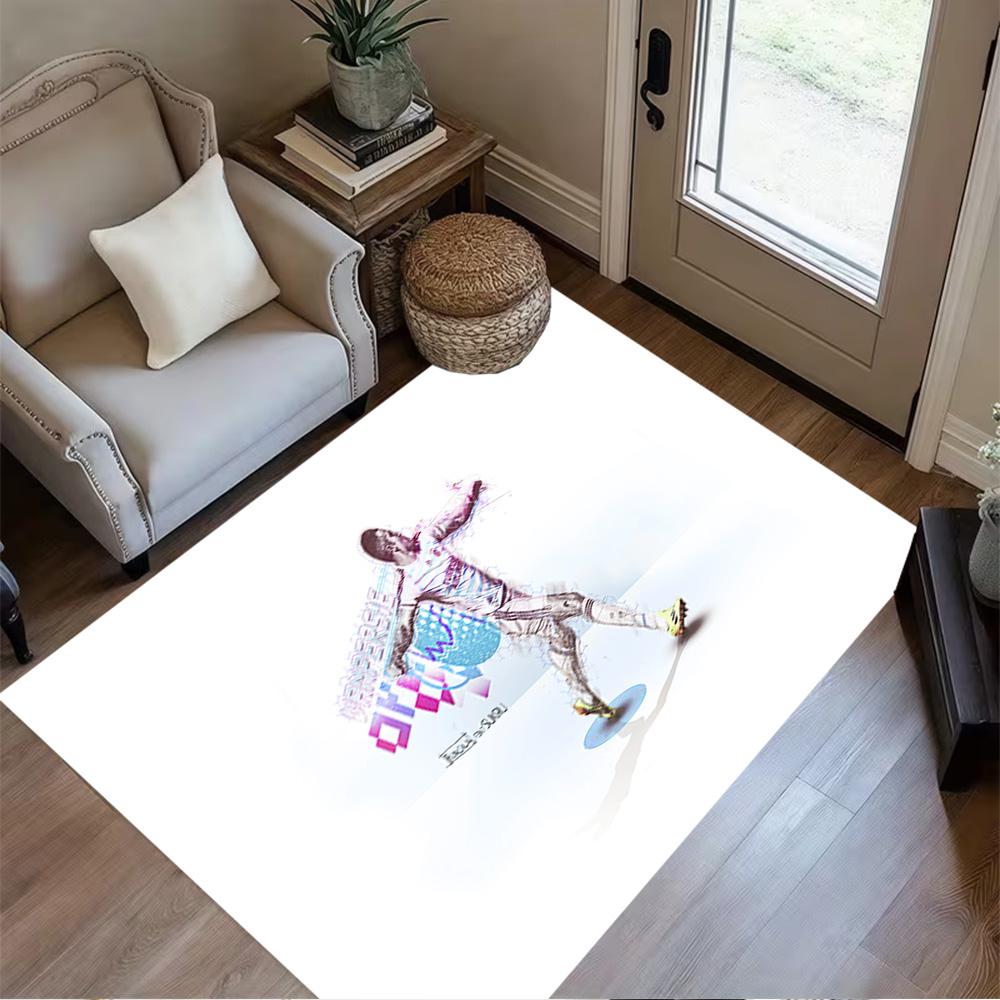 Player Celebrates Victory Moment Floor Mat Perfect for Living Rooms Outdoor Dormitory Kitchen Anti-slip Rug Decorate Offices