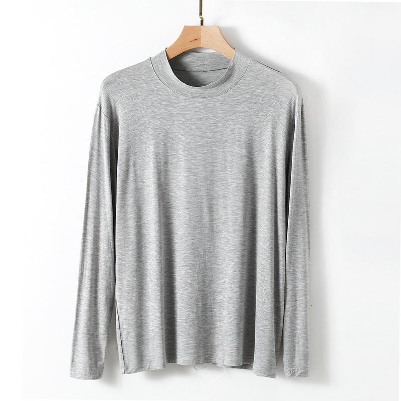 Мужские оверсайд 4XL, весенне-осенние модальные футболки с длинными рукавами, топы, блузка, одежда для сна, пижамы для мужчин, майки