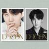 BTS Набор из 2 плакатов-обложек журналов 21x30 см, черно-белый, модный стиль, декор для стен, принты, портреты участников K-pop, коллекционные товары