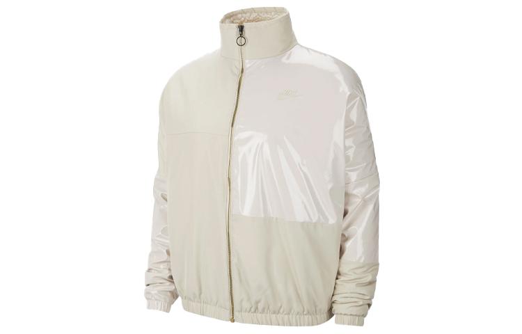 Nike Куртки Женские Ярко-белые С воротником-стойкой Умеренные Другие CZ1870-140