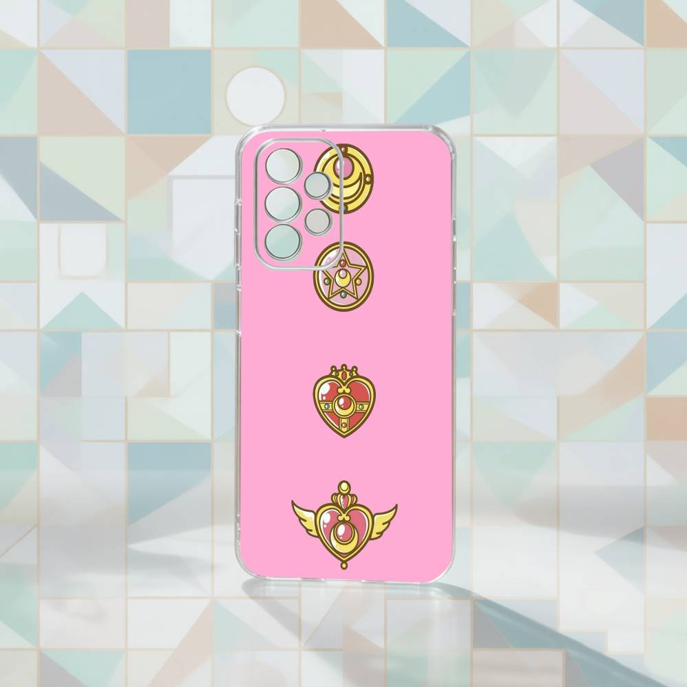 Чехол для телефона Anime S-Sailors M-Moons для Samsung S25,S24,S21,S22,S23,S30,Ultra,S20,Plus,Fe Прозрачный чехол
