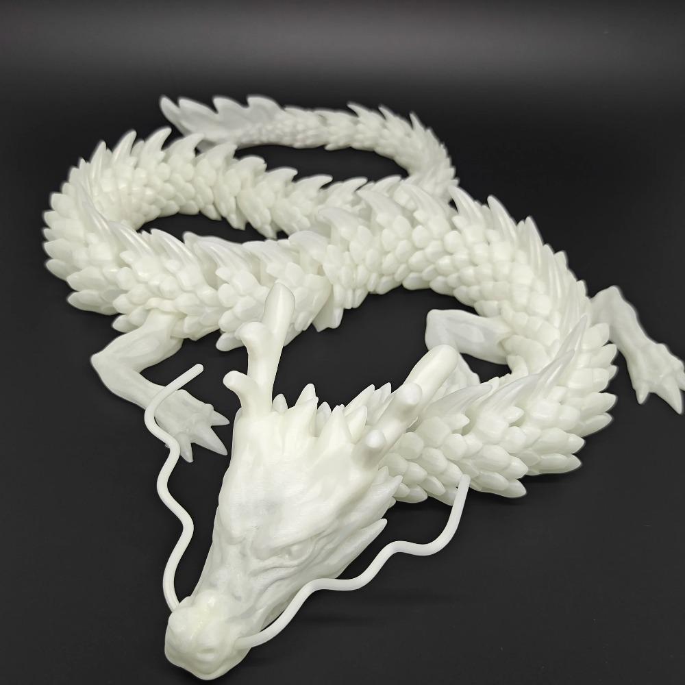 88СМ 3D-печатный Кристальный Дракон с драгоценными камнями Непоседа Игрушка Вращающийся Сочлененный Дракон Подарок для Детей с СДВГ Идеально для Подарка на День рождения