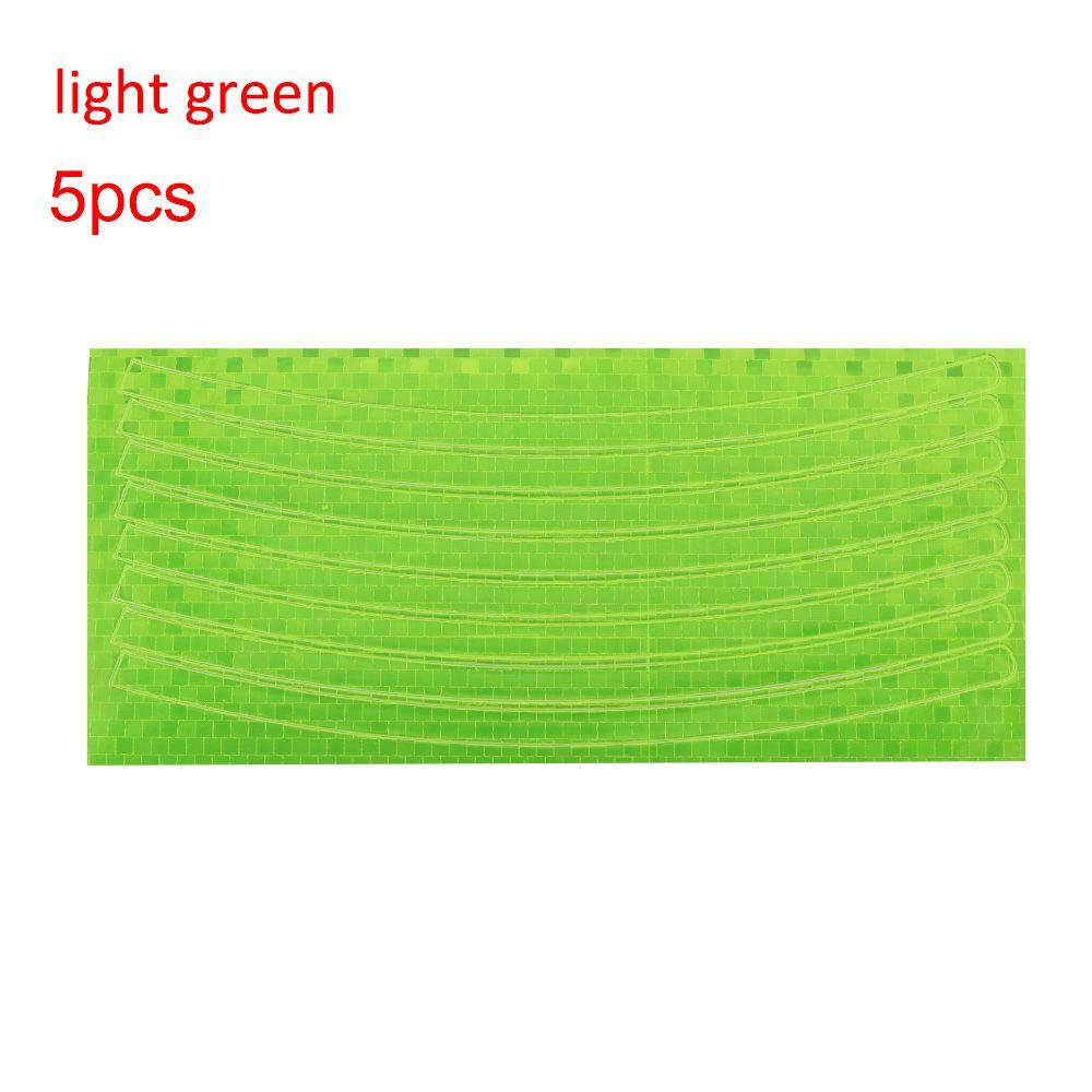 1/5Pcs New Fluorescent Accessories Decal Bicycle Car Motorcycle Reflective Stickers Wheel Rim