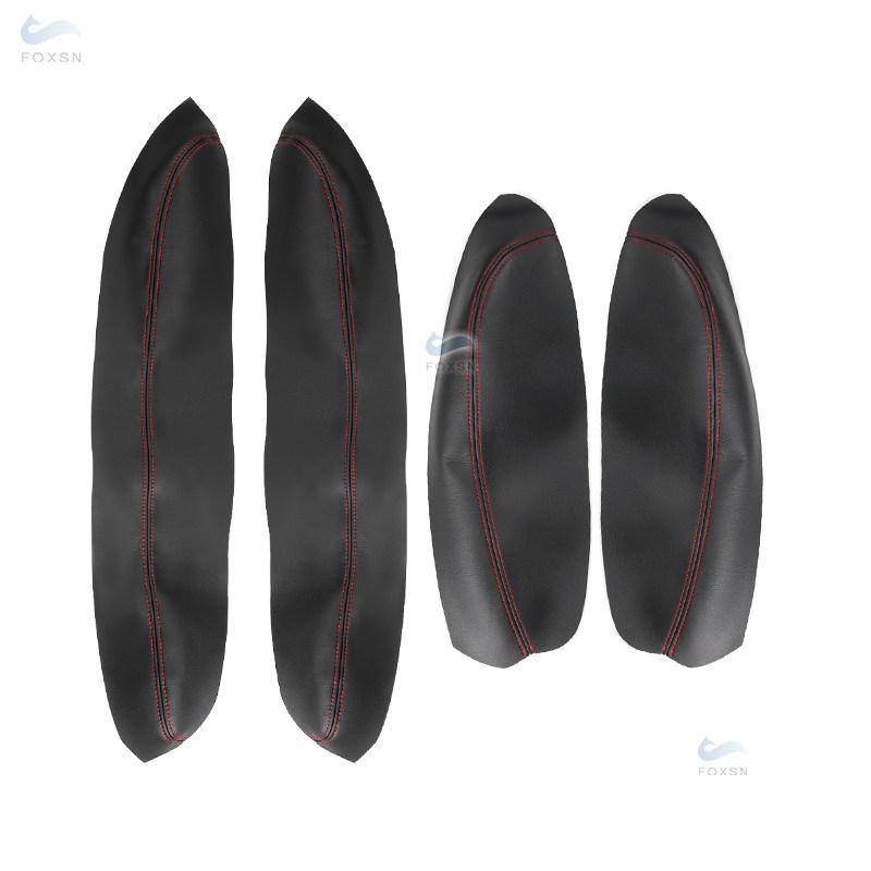 Microfiber Leather Car Inner Door Armrest Panel Cover Trim For Peugeot 307 2004 2005 2006 - 2013 ONLY 3 DOORS CAR Interior Trim