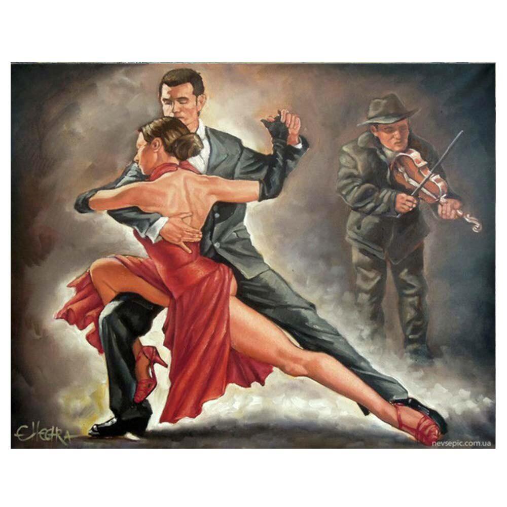 Diamond Painting Cross Stitch Dancer Latin Dance Diamond Embroidery Needlework Classical Style Home Decor Gift
