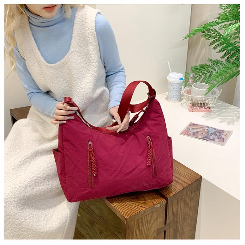 Сумка-тоут большой вместимости студенческая весенняя универсальная повседневная сумка через плечо женская модная сумка-пельмень