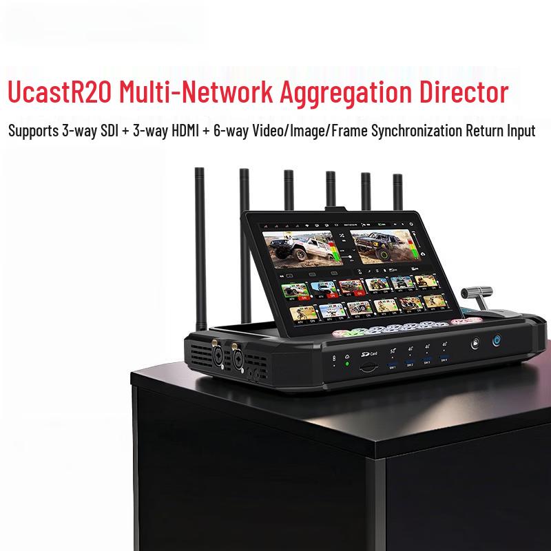 Ucast R20 12-канальный 5G/4G многосетевой коммутатор для прямой трансляции