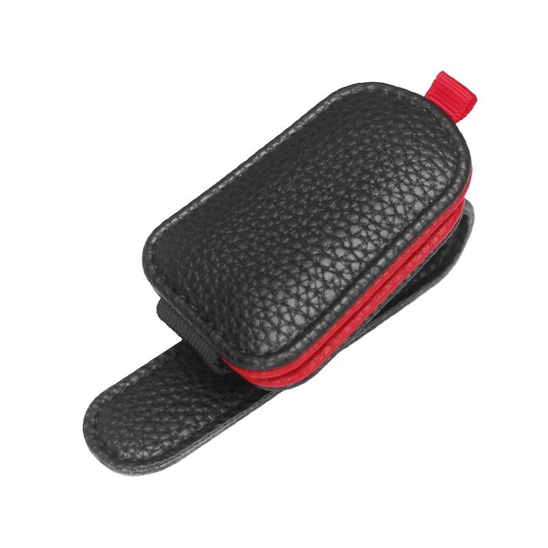 Новые держатели для солнцезащитных очков для автомобиля, магнитный зажим для солнцезащитных очков из натуральной кожи, зажим для автомобильного козырька, вешалка для очков