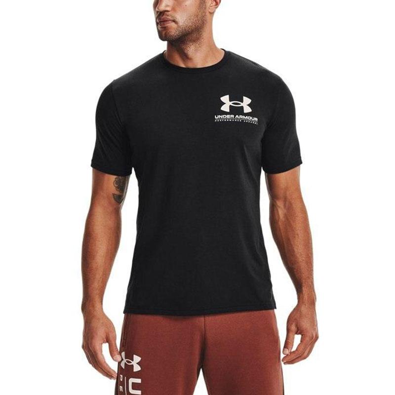 Under Armour Мужская футболка с втачным рукавом Черная 1357174-001