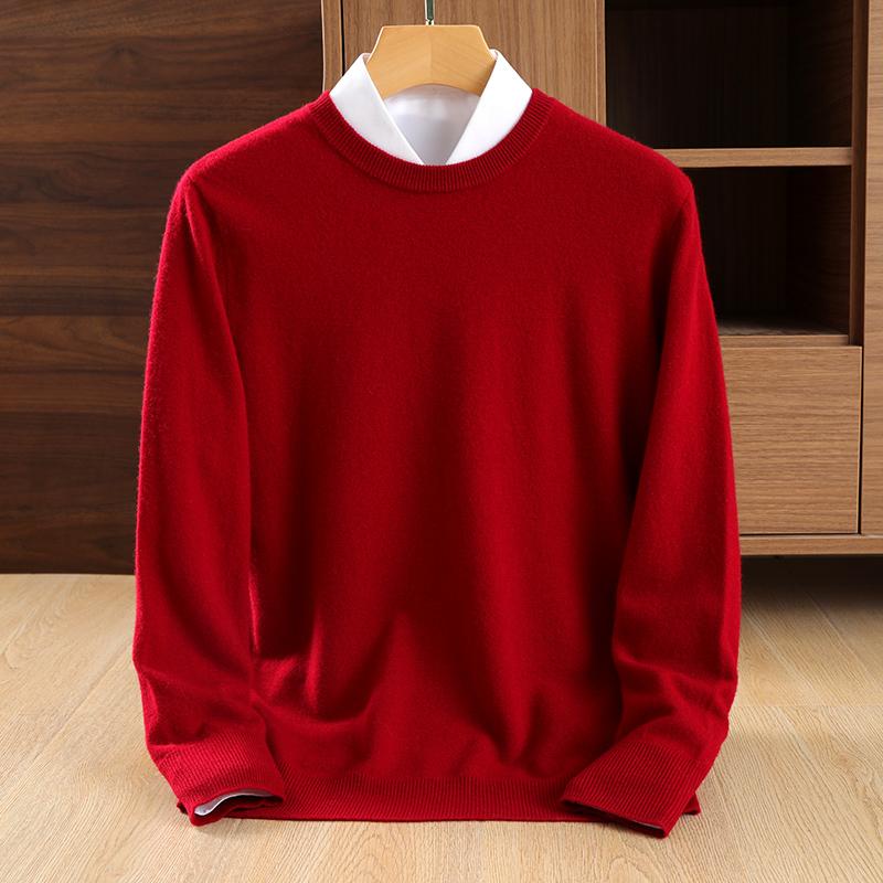 Мужской кашемировый свитер Qinghe кашемир 30% кашемир 70% шерсть мужской осенне-зимний кашемир мягкий и теплый