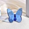 Искусственная хрустальная бабочка, украшение для домашнего стола, цветная коллекционная фигурка бабочки