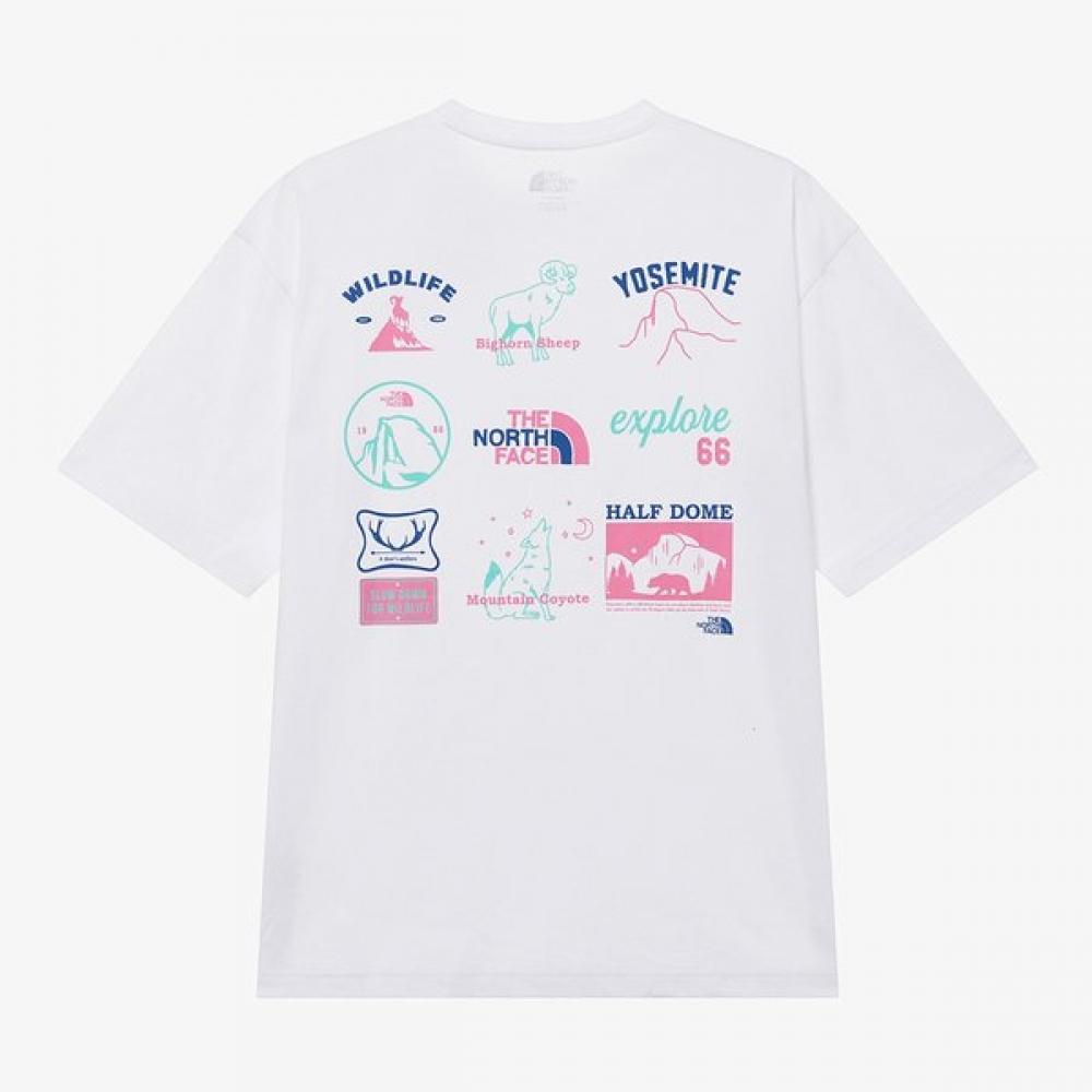 The NorTh Face WhiTe Label AdvenTure ShorT Sleeve Round T shirT nT7ur06k