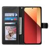 DF-012 Чехол для Xiaomi Redmi Note 13 Pro 4G Кожа с текстурой личи Магнитная застежка Кошелек Подставка Чехол для телефона с ремешком на запястье