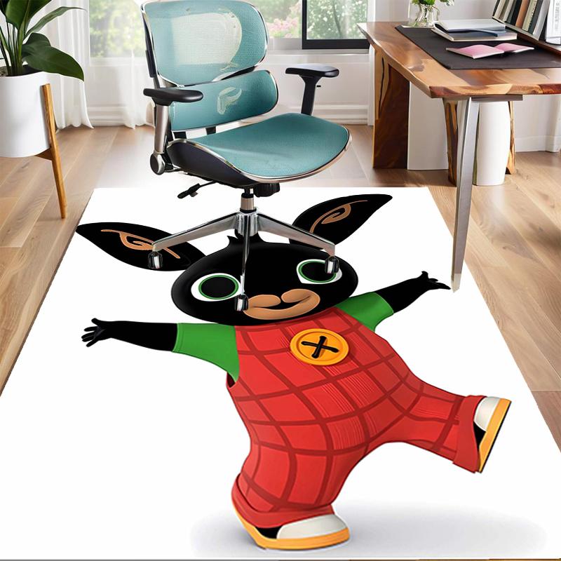 1pc Bing Bunny5 Design Area Rug - Non-Slip, Soft & Cozy Floor Mat for Living Room, Bedroom, Office - Indoor/Outdoor Decorative Carpet
