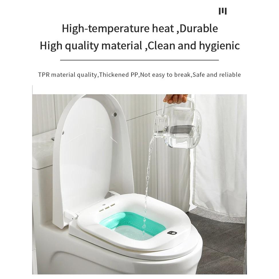 Электрический складной унитаз-биде, послеродовое женское сиденье для унитаза, самоочищающийся ирригатор для бедер, ванна для замачивания, лечение геморроя