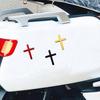 Христианская наклейка на автомобиль 3D значок самоклеящаяся эмблема из сплава наклейка для кузова крыла хвоста для покрытия царапин металлическая автоаксессуар