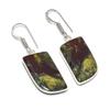 Dragon Blood Gemstone 925 Sterling Silver Jewelry Earring 1.65"