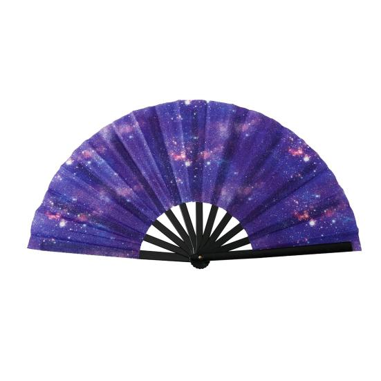 Yousheng Glitter Kung Fu Folding Fan Dance Performance Handheld Fan Portable Lightweight Summer Cooling Fan Decoration Party Accessories