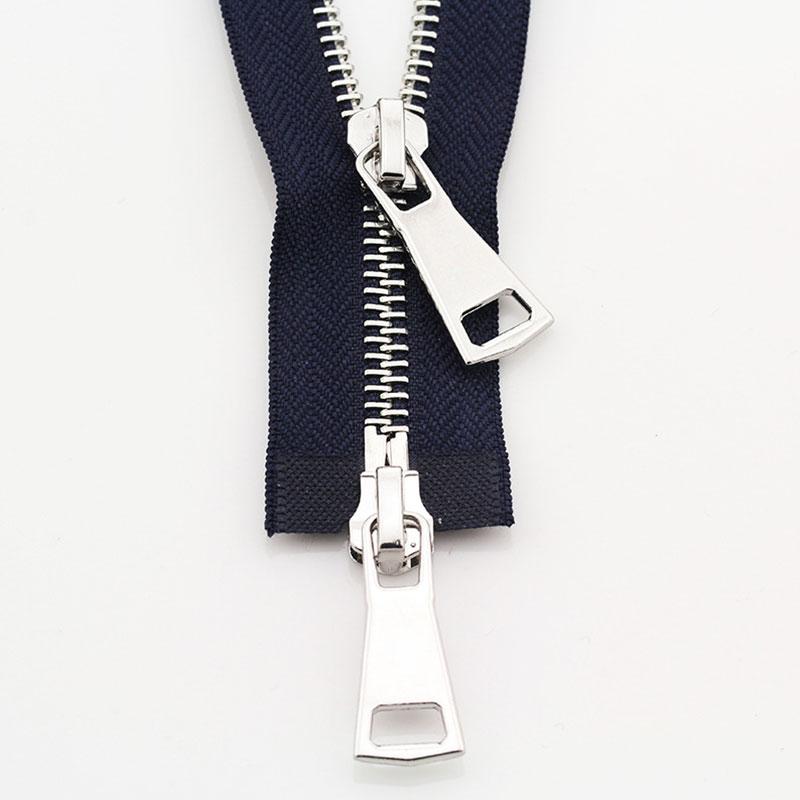 1PC DIY Sewing Jacket Metal Zipper Open Ended Double Slider Long Zip Garment Accessories