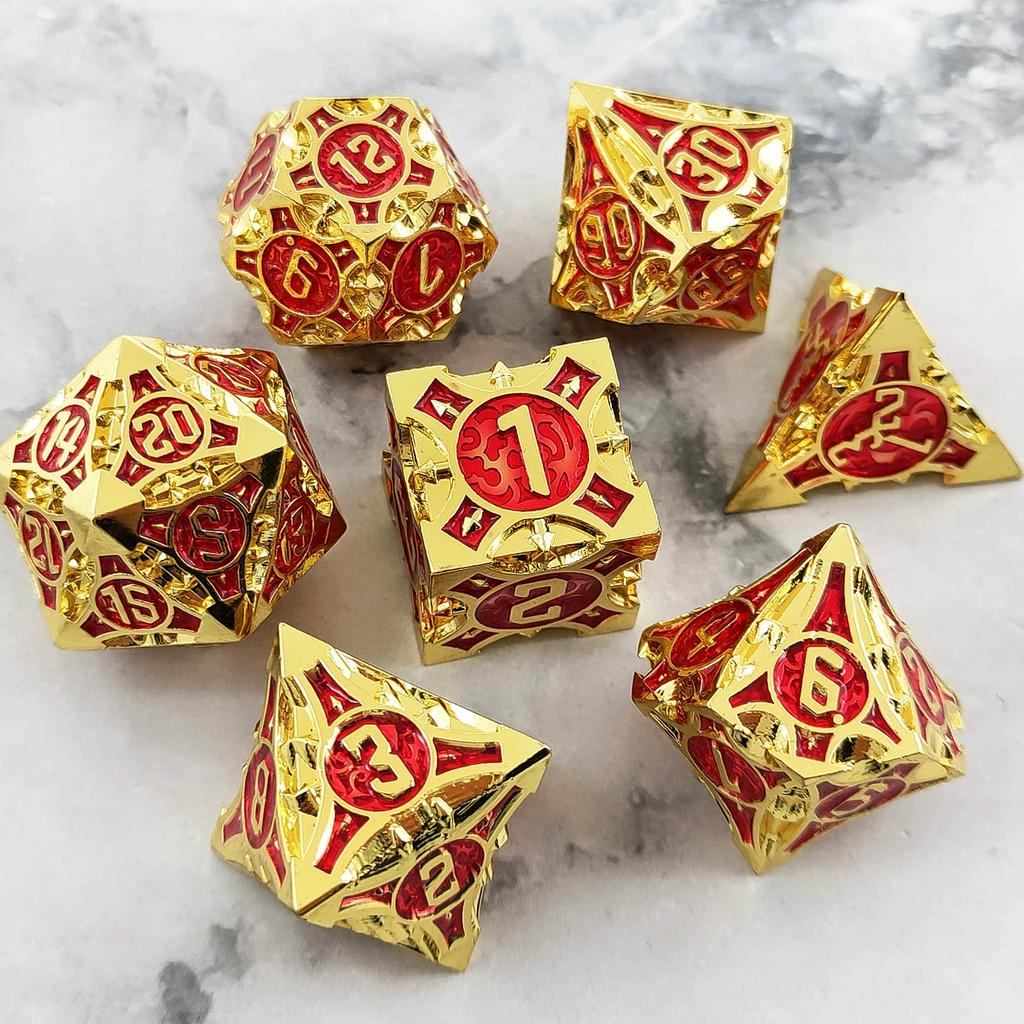 Metal coc running dice dnd dragons and dungeons multi-faceted rpg dice cthulhu d20 настольная игра