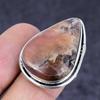Natural Rhodochrosite Gemstone 925 Sterling Silver Jewelry Ring Size 7.5 J6m94