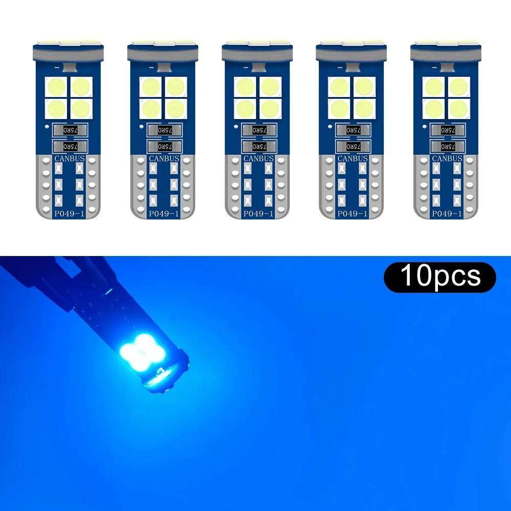 5 шт./10 шт./15 шт. Светодиодные лампы T10 W5W HD 168 194 12 В для освещения салона, купола, чтения, багажника, номерного знака, двери. Белый, синий, розовый
