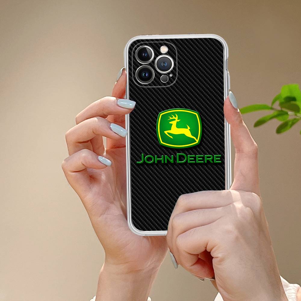 Зеленый Грузовик J-John Для IPhone 17 16 15 14 13 12 11 Pro Max Plus Прозрачный Мягкий ТПУ Чехол для Телефона