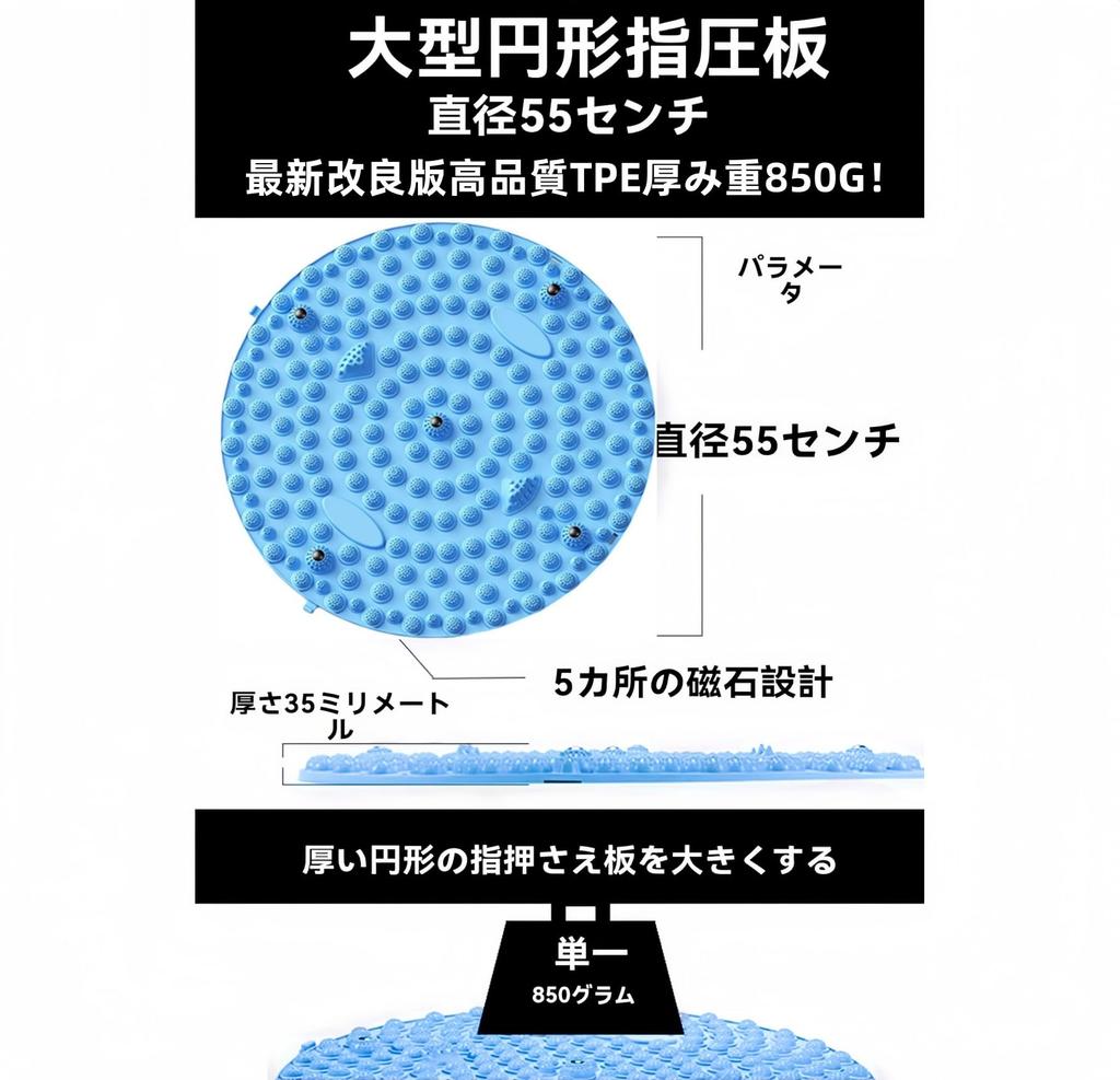 Синий жираф точечный массаж стопы точечный массаж стопы ультра толстый круглый диаметр со стимуляцией точечного массажа стопы коврик шиацу доска для ног