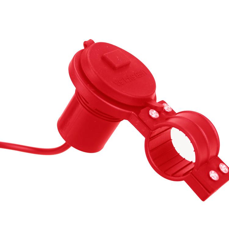 12V With Switch USB Charger Electric Car Motorcycle Scooter Modification Car Phone Charger